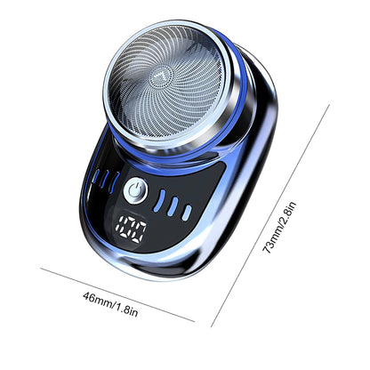 "Ultra-Compact Electric Travel Shaver for Men – Waterproof & Rechargeable"